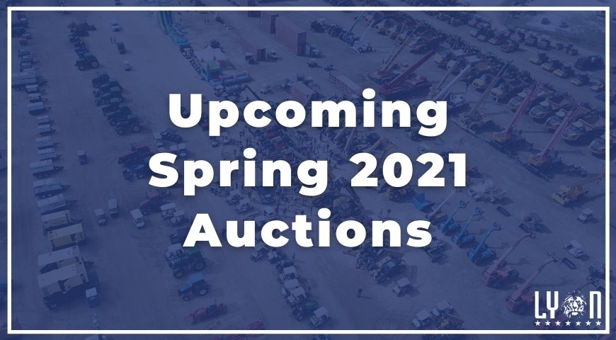 Upcoming Spring 2021 Auctions