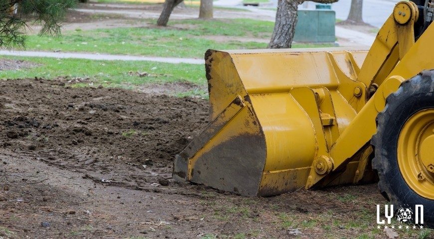 Preparing heavy machinery for spring landscaping projects